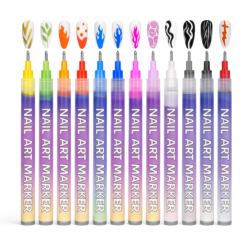 WINKZON™  Premium 12-Color Nail Art Marker Set